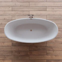 Baignoire Îlot|Spalina Baignoire îlot ovale NEROON 2.0 Grise L. 170 x l. 80 cm, by