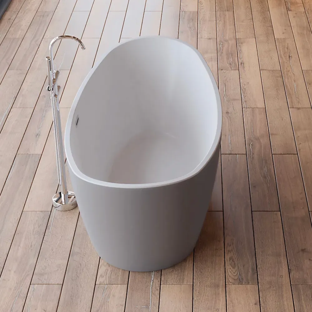 Baignoire Îlot|Spalina Baignoire îlot ovale NEROON 2.0 Grise L. 170 x l. 80 cm, by