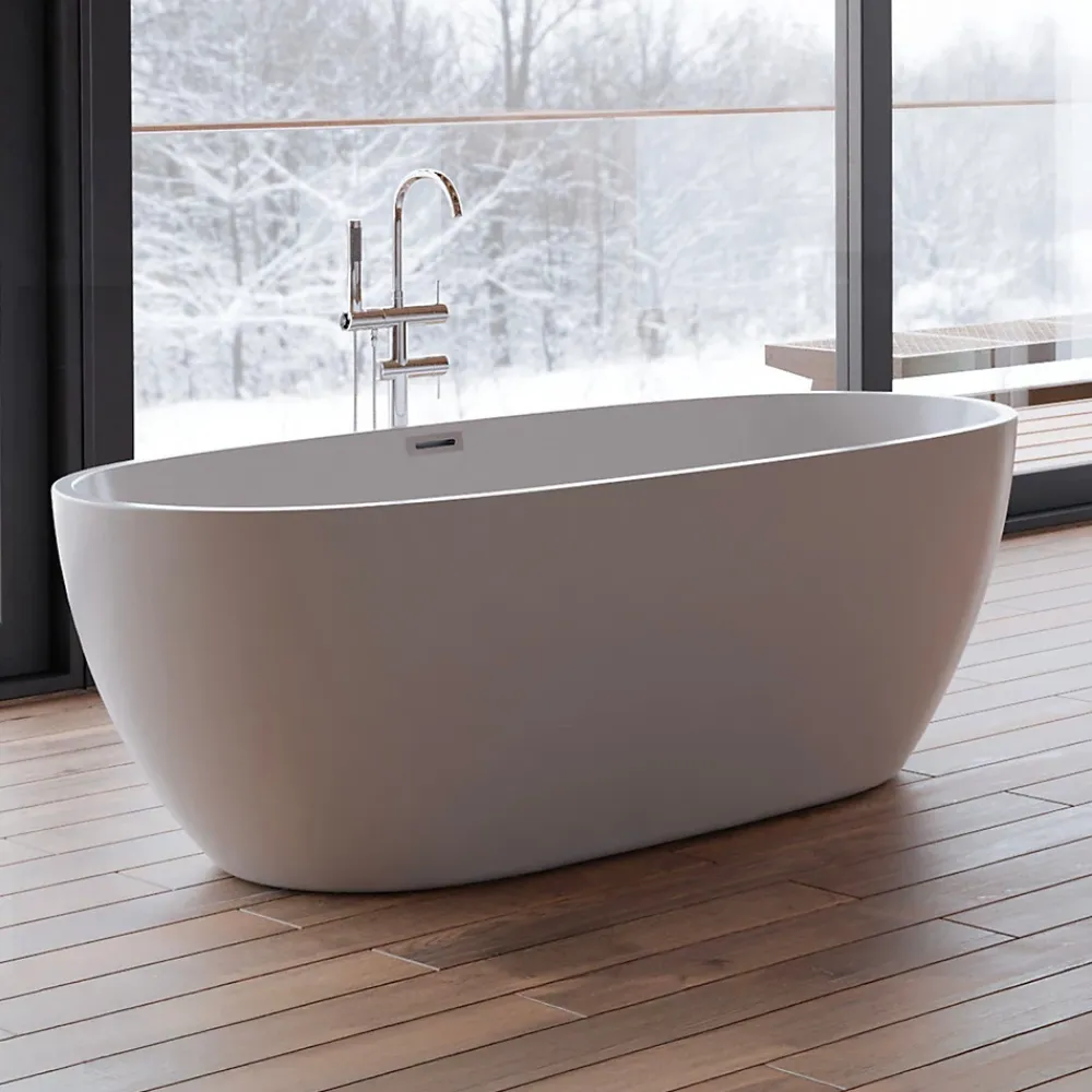 Baignoire Îlot|Spalina Baignoire îlot ovale SAMBA L. 170 x l. 79 cm, by