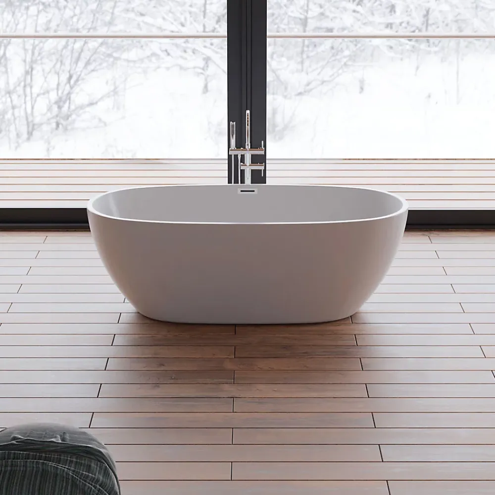 Baignoire Îlot|Spalina Baignoire îlot ovale SAMBA L. 170 x l. 79 cm, by
