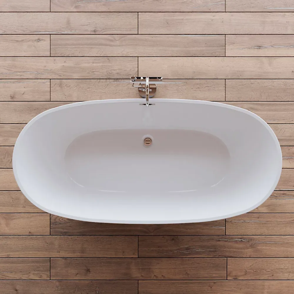 Baignoire Îlot|Spalina Baignoire îlot ovale Venecia, noir mat, 170x80 cm, by