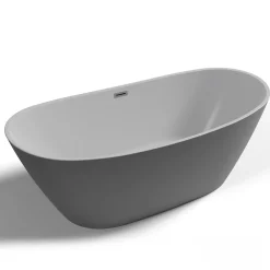 Baignoire Îlot|Spalina Baignoire îlot ovale Venecia, gris mat, 170x80 cm, by