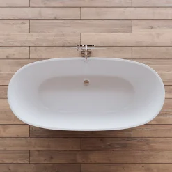 Baignoire Îlot|Spalina Baignoire îlot ovale Venecia, gris mat, 170x80 cm, by