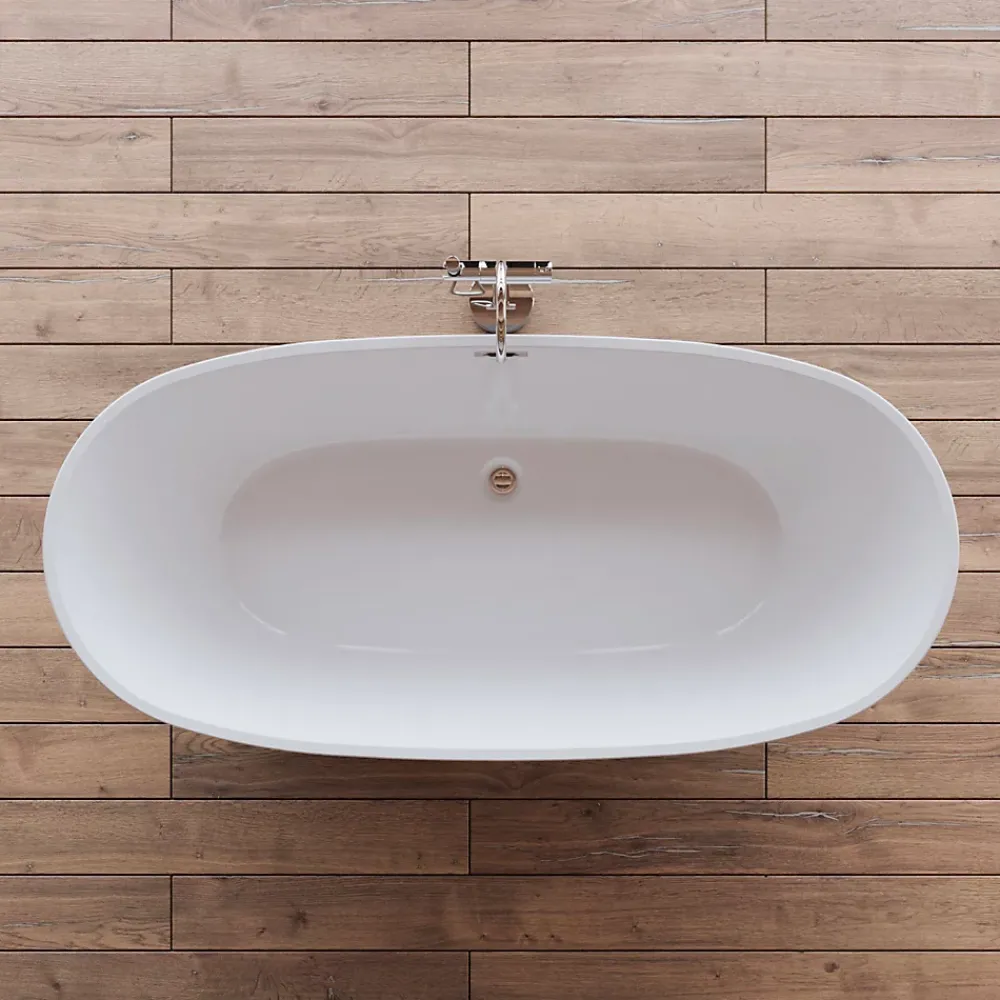 Baignoire Îlot|Spalina Baignoire îlot ovale Venecia, gris mat, 170x80 cm, by
