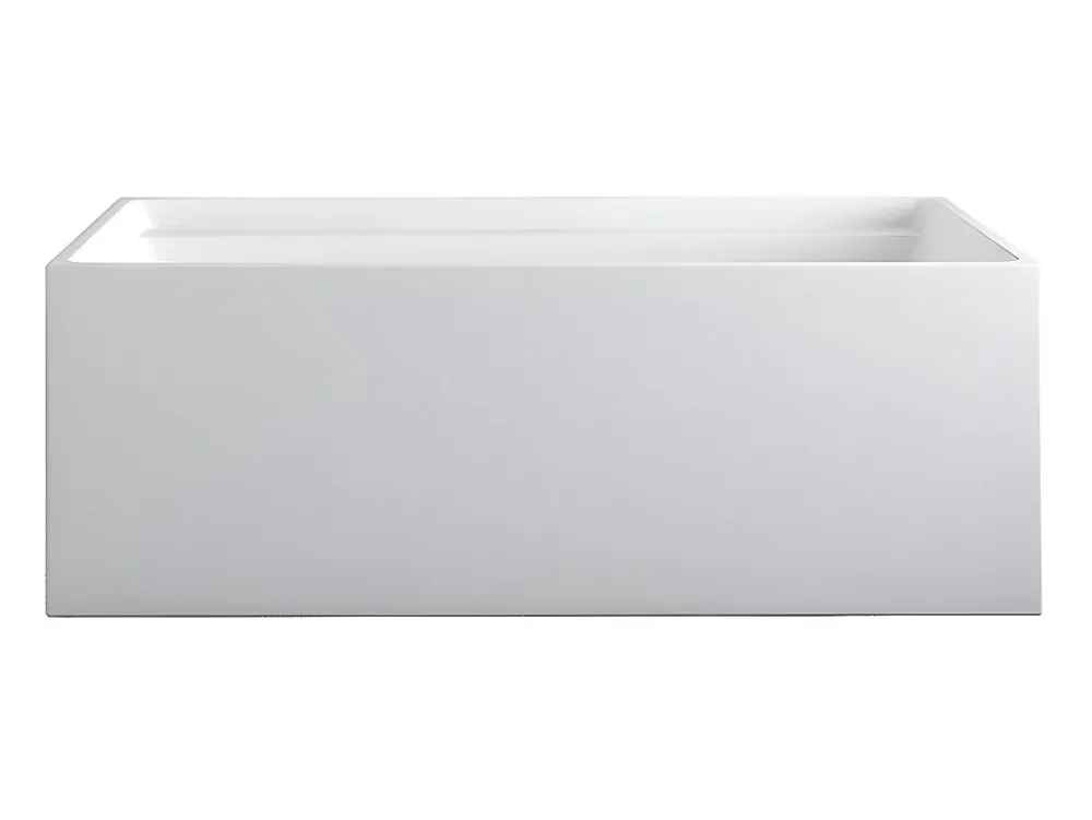 Vente-unique Baignoire îlot rectangulaire - 232 L - 150 x 75 x 60 cm - Blanche - Acrylique - ASPIUS