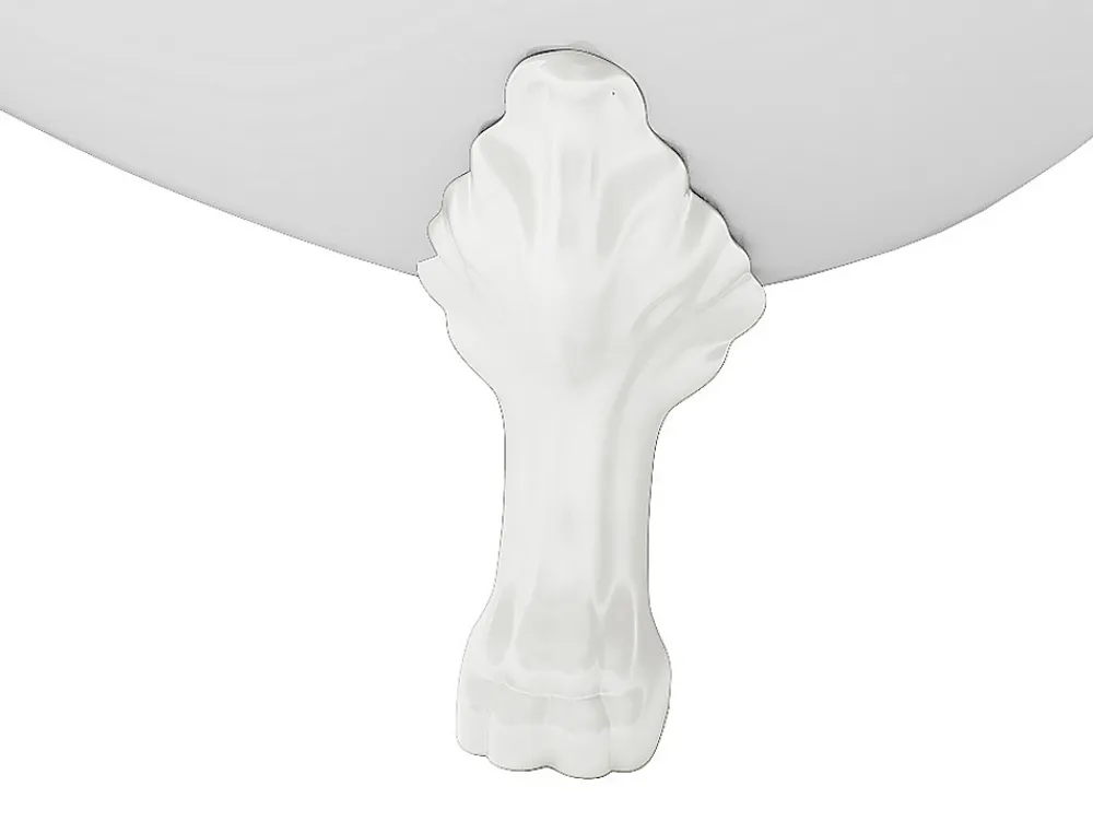 Vente-unique Baignoire îlot rétro avec pieds de lion blancs - 200 L - 145 x 74 x 77 cm - Blanche - NISOS II