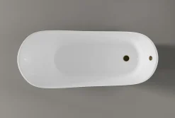 Baignoire Îlot|Bernstein Baignoire îlot sur pieds rétro acrylique PARIS PREMIUM OR - Garantie 5 ans, 175x74cm