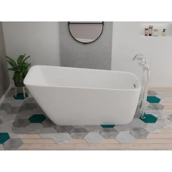 Baignoire Îlot|Distribain Baignoire îlot Vico - 170 x 80 x 66 cm