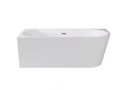 Baignoire Îlot|Azura Home Design Baignoire îlot ZOYA GLAM SILVER angle droit - 170 x 80 cm
