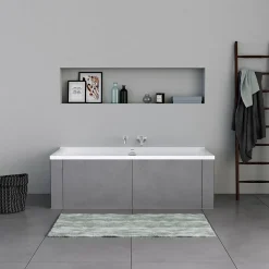 Duravit Baignoire murale acrylique rectangulaire à encastrer, 1 dossier à gauche, 160x70x49,5cm, Sans pieds, Blanc brillant, P3