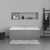 Duravit Baignoire murale acrylique rectangulaire à encastrer, 1 dossier à gauche, 170x70x49,5cm, Sans pieds, Blanc brillant, P3