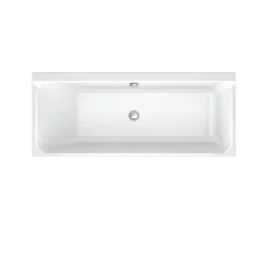 Duravit Baignoire murale acrylique rectangulaire à encastrer, 1 dossier à gauche, 170x70x49,5cm, Sans pieds, Blanc brillant, P3
