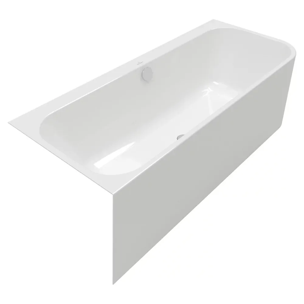 Villeroy & Boch Baignoire murale Architectura pour installation en angle à gauche, 1800 x 800 mm, Blanc