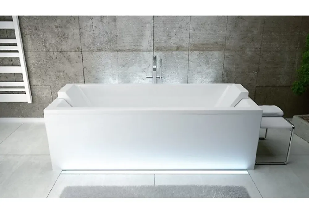 Baignoire Droite|Azura Home Design Baignoire QUADRO - dimensions : 190cm