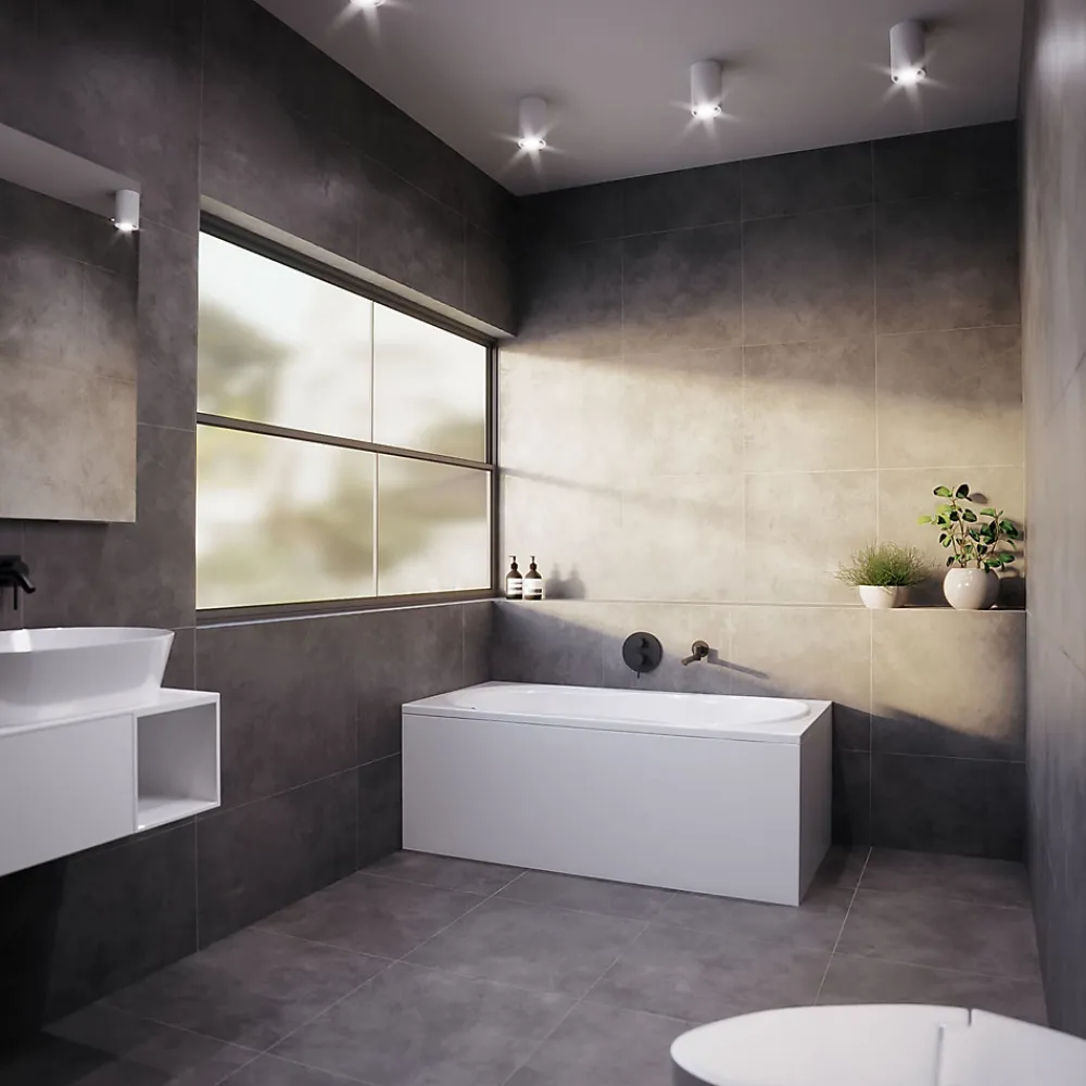 Baignoire D'Angle|Badland Baignoire rectangulaire 120 x 75 GRACJA acrylique blanc + avec Tablier + Pieds + Vidage à chromé