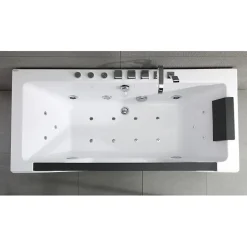Sanitaire Baignoire rectangulaire balnéo 170x80 FIDJI