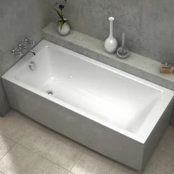Baignoire Îlot|Sanycces Baignoire rectangulaire encastrable BALI blanc brillant 170x70