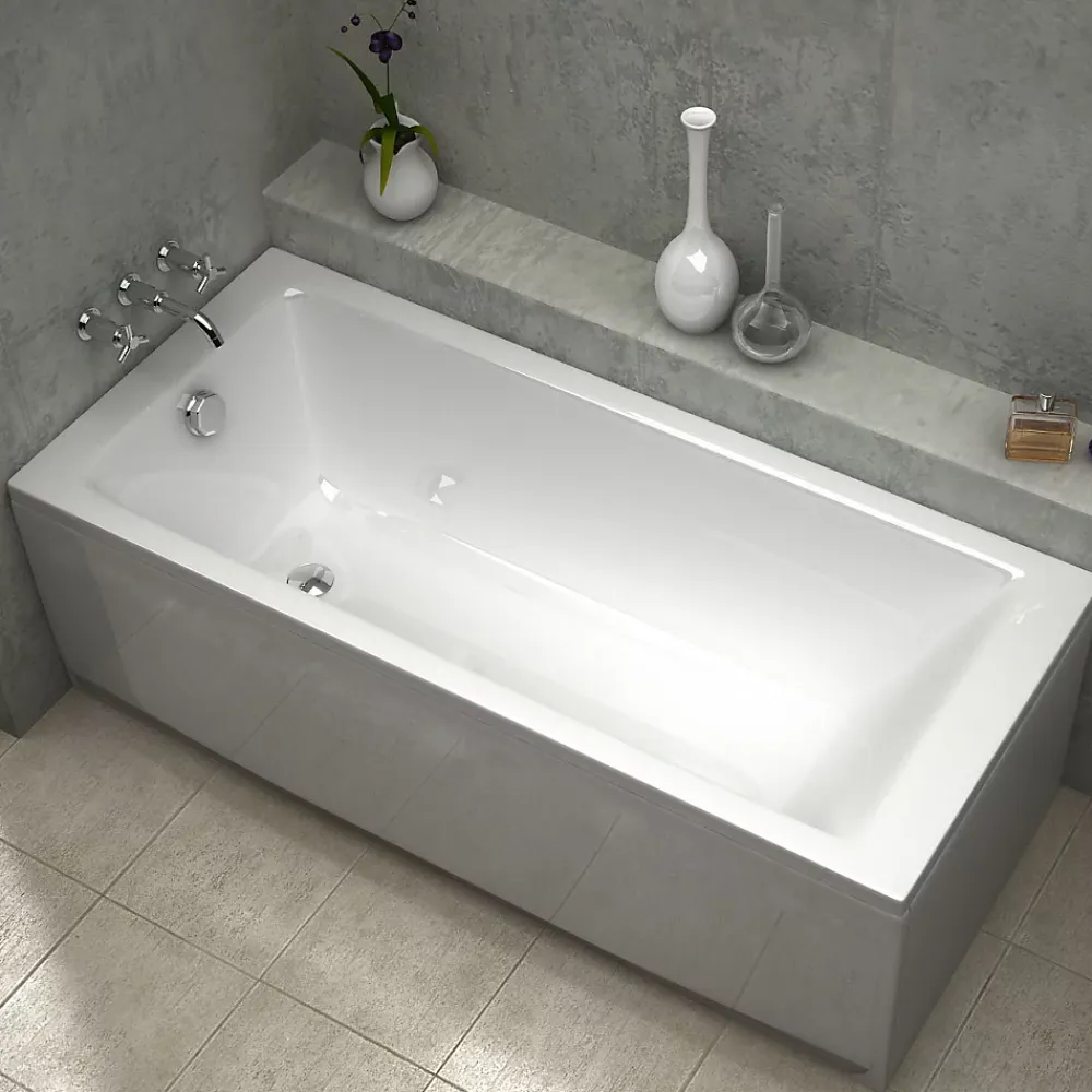Baignoire Îlot|Sanycces Baignoire rectangulaire encastrable BALI blanc brillant 170x70