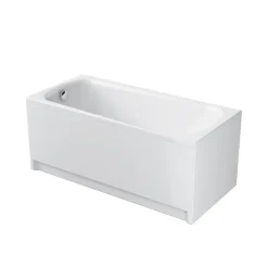 Baignoire Droite|Planète Bain Baignoire rectangulaire gain de place 150x70 cm NAO encastrable (SANS TABLIER)
