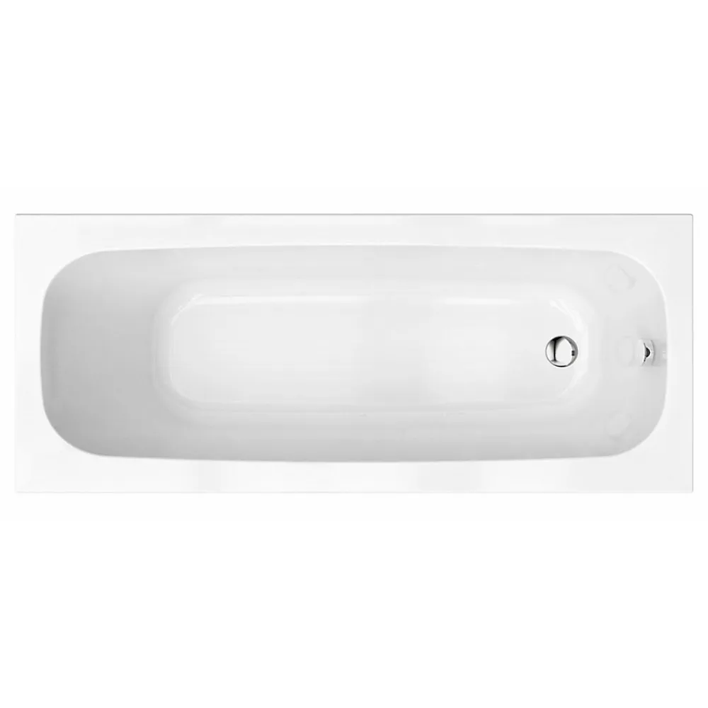 Baignoire Droite|Sanitaire Baignoire rectangulaire POP 170x75 cm - Sans tablier