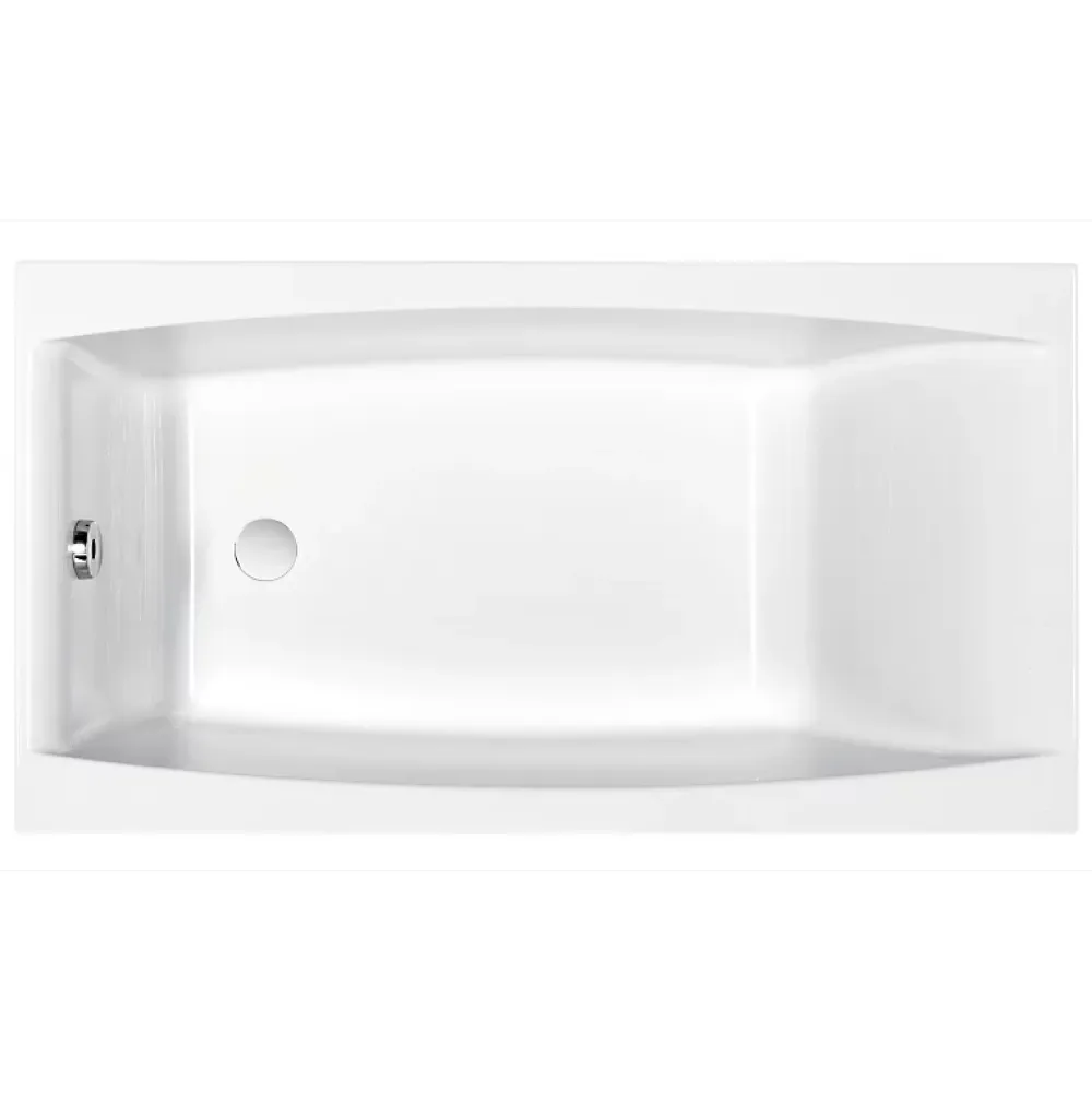Baignoire Droite|Planète Bain Baignoire rectangulaire 160x75 cm VIRGO encastrable en acrylique + tablier central