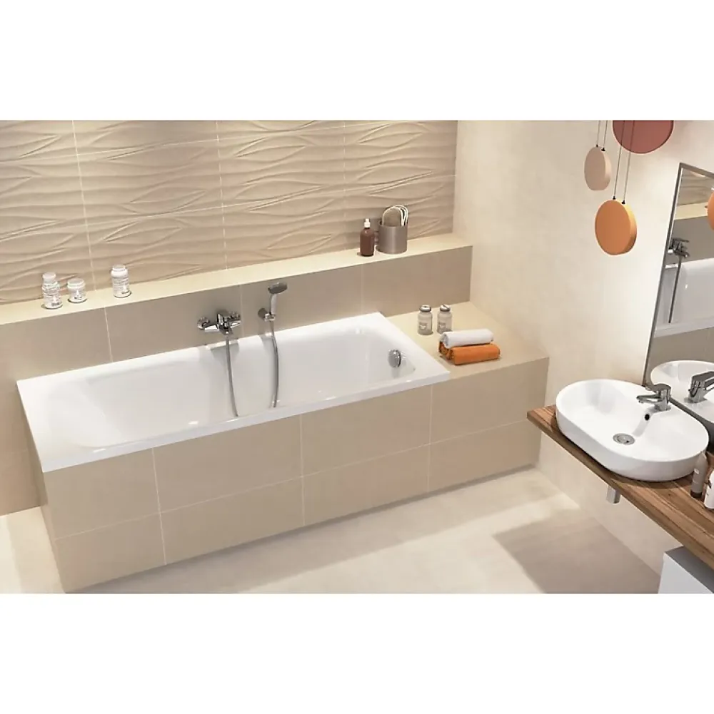 Planète Bain Baignoire rectangulaire 170x70 cm NAO encastrable (SANS TABLIER)