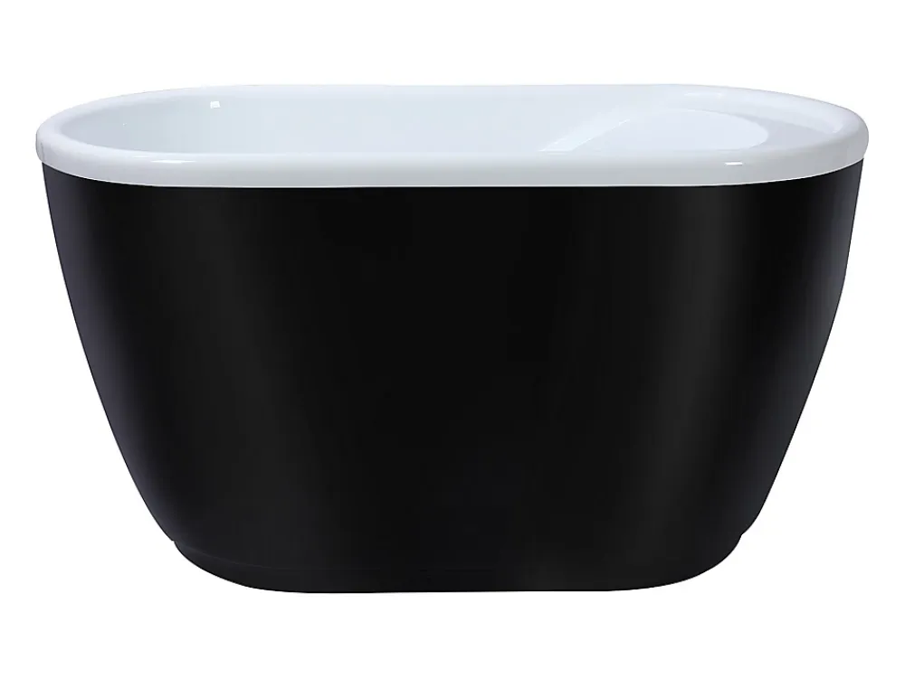 Vente-unique Baignoire sabot - 165 L - 120 x 75 x 65 cm - Noire - PICCOLA