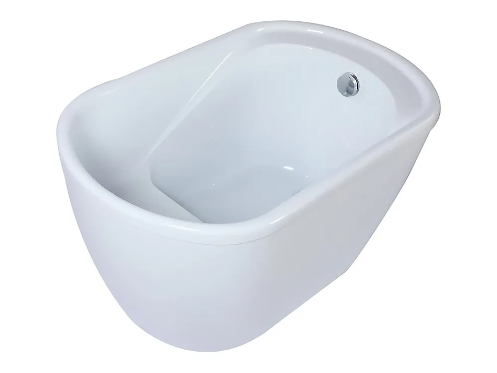 Vente-unique Baignoire sabot - 165 L - 120 x 75 x 65 cm - Blanche - PICCOLA