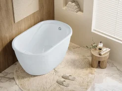 Vente-unique Baignoire sabot - 165 L - 120 x 75 x 65 cm - Blanche - PICCOLA