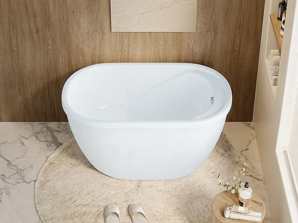Vente-unique Baignoire sabot - 165 L - 120 x 75 x 65 cm - Blanche - PICCOLA