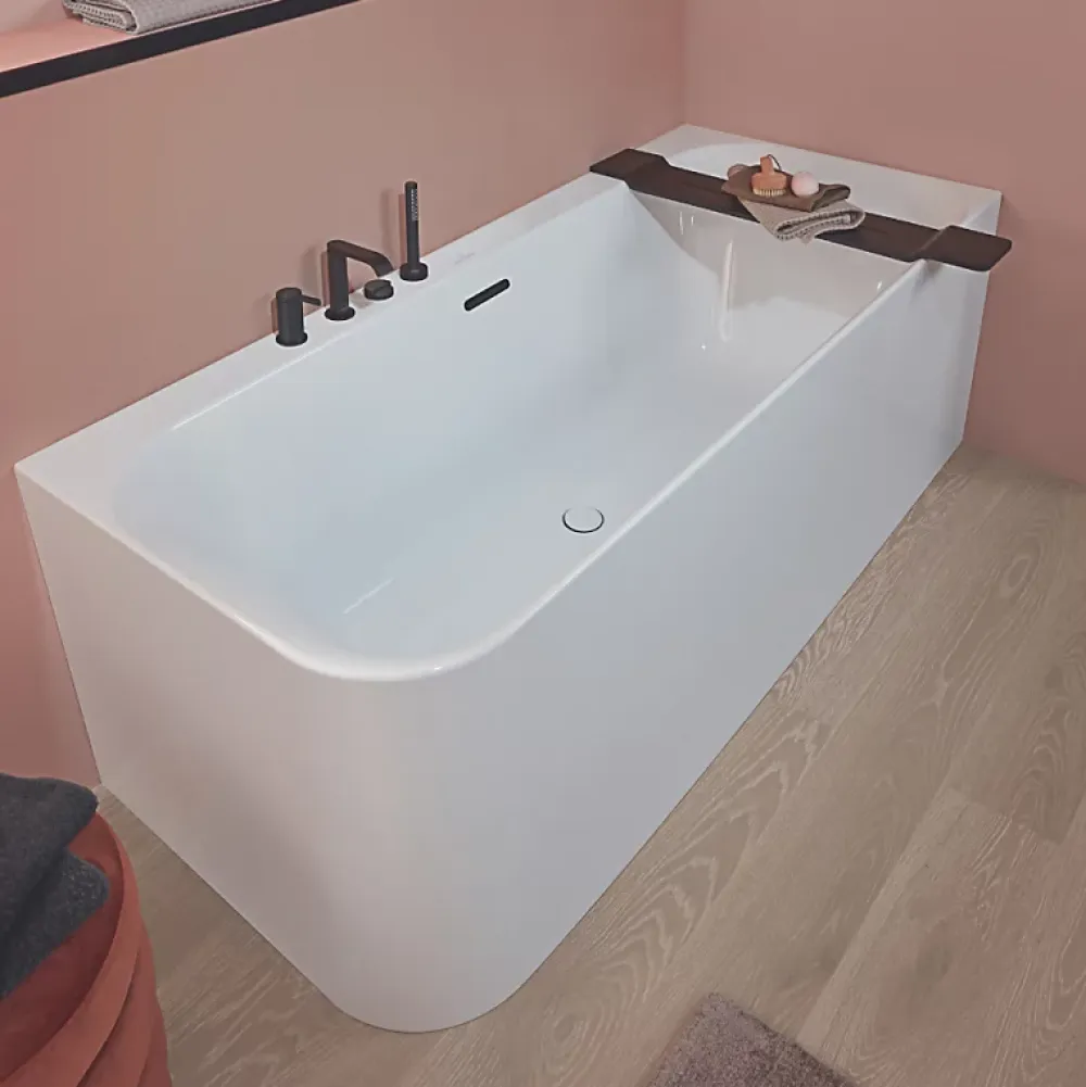 Baignoire D'Angle|Villeroy & Boch Baignoire semi-îlot d'angle Loop & Friends version droite
