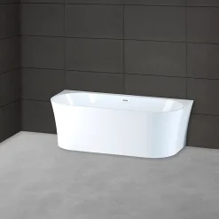 Baignoire Îlot|Spalina Baignoire semi-îlot murale Ruby 170x80 cm, by