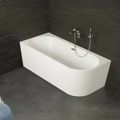 Spalina Baignoire semi-îlot murale CAPRI 160 Gauche L. 160 x l. 76 cm, by