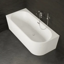 Spalina Baignoire semi-îlot murale CAPRI Gauche 170x76cm, by