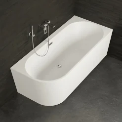 Baignoire Îlot|Spalina Baignoire semi-îlot murale CAPRI 180 Droite L. 180 x l. 81 cm, by