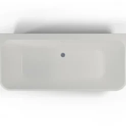 Spalina Baignoire semi-îlot murale Mint 180x81 cm, noir et blanc, By