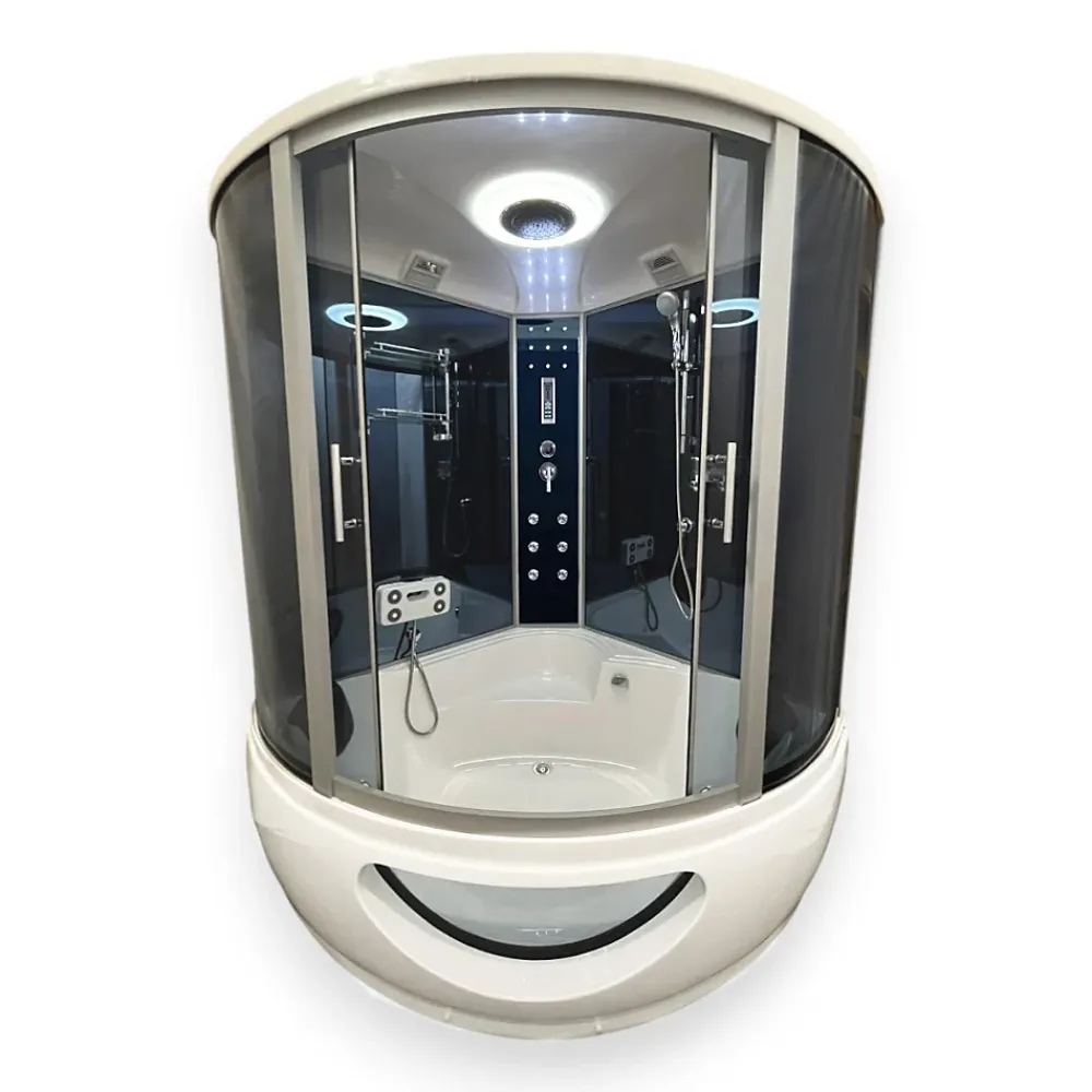 Eliteshopping Baignoire-Douche hydromassage angle 150 x 150 cm Aphrodite