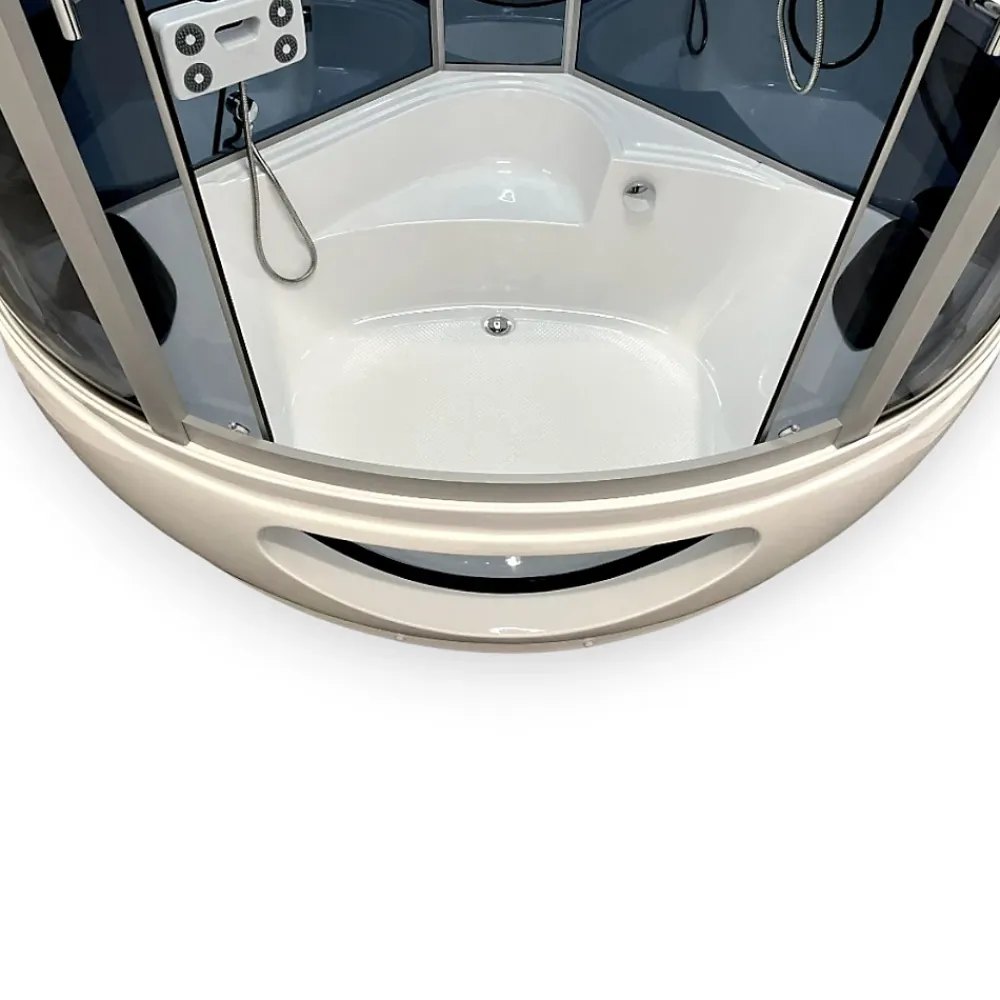 Eliteshopping Baignoire-Douche hydromassage angle 150 x 150 cm Aphrodite