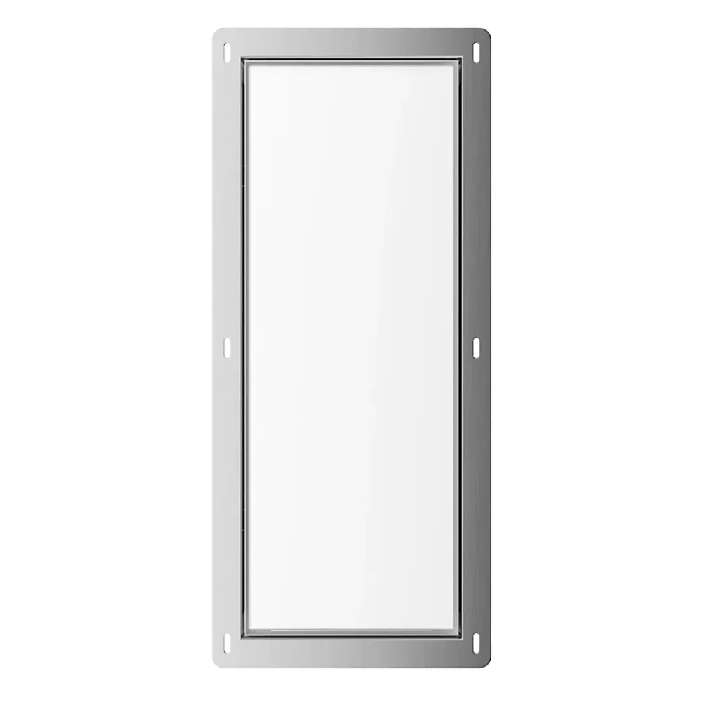 Etagère Salle De Bains|Balneo Armoire encastrée pour brosse WC gauche verre blanc 53,2cm