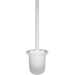 Etagère Salle De Bains|Balneo Armoire encastrée pour brosse WC gauche verre blanc 53,2cm