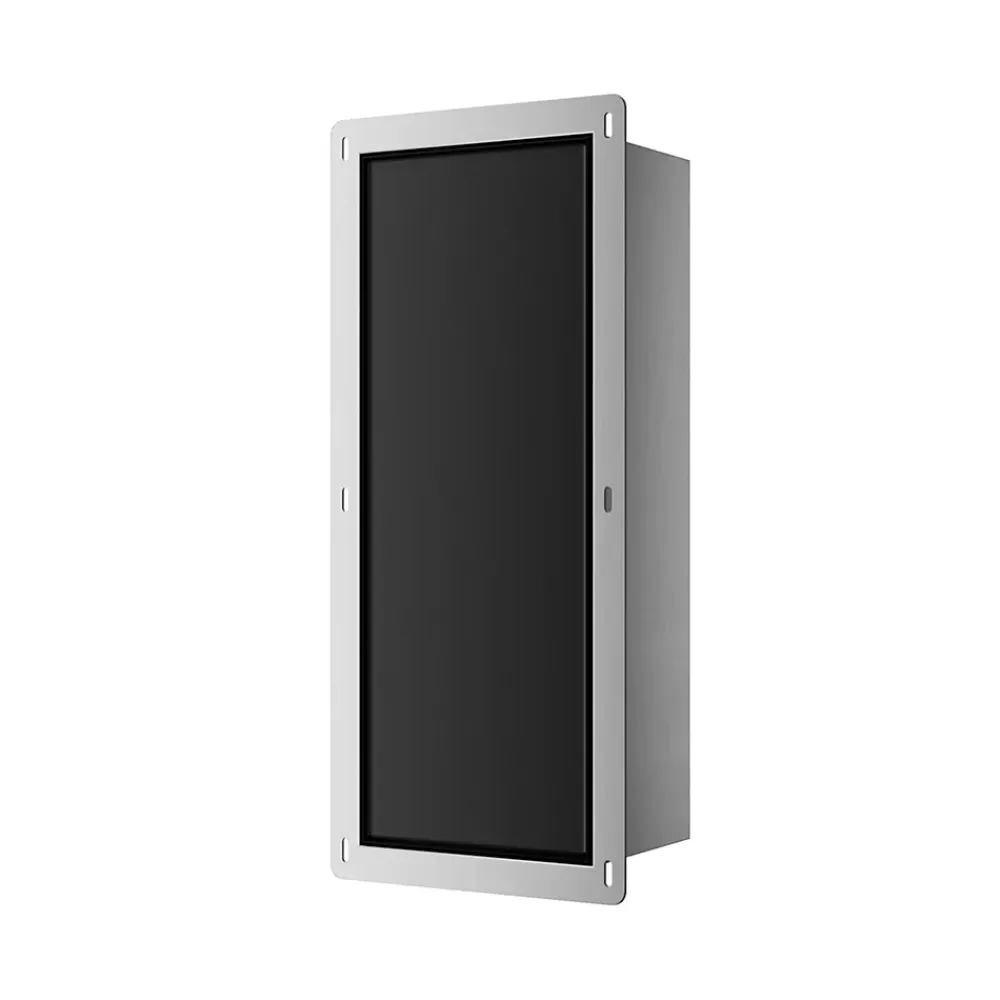 Balneo Armoire encastrée pour brosse WC gauche verre noir