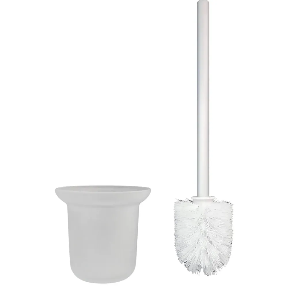 Balneo Armoire encastrée pour brosse WC gauche verre blanc 68,2cm