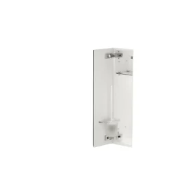 Balneo Armoire encastrée pour brosse WC gauche verre blanc 68,2cm
