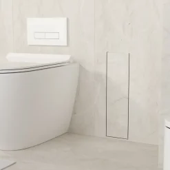 Balneo Armoire encastrée sous carrelage pour brosse WC gauche 68,2cm