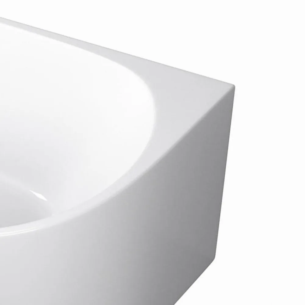 Balneo Baignoire semi-îlot Murale 170x80cm droite, accessoires blanc, Acrylique thermoformé 3.5mm, avec pieds réglables, AVOLA