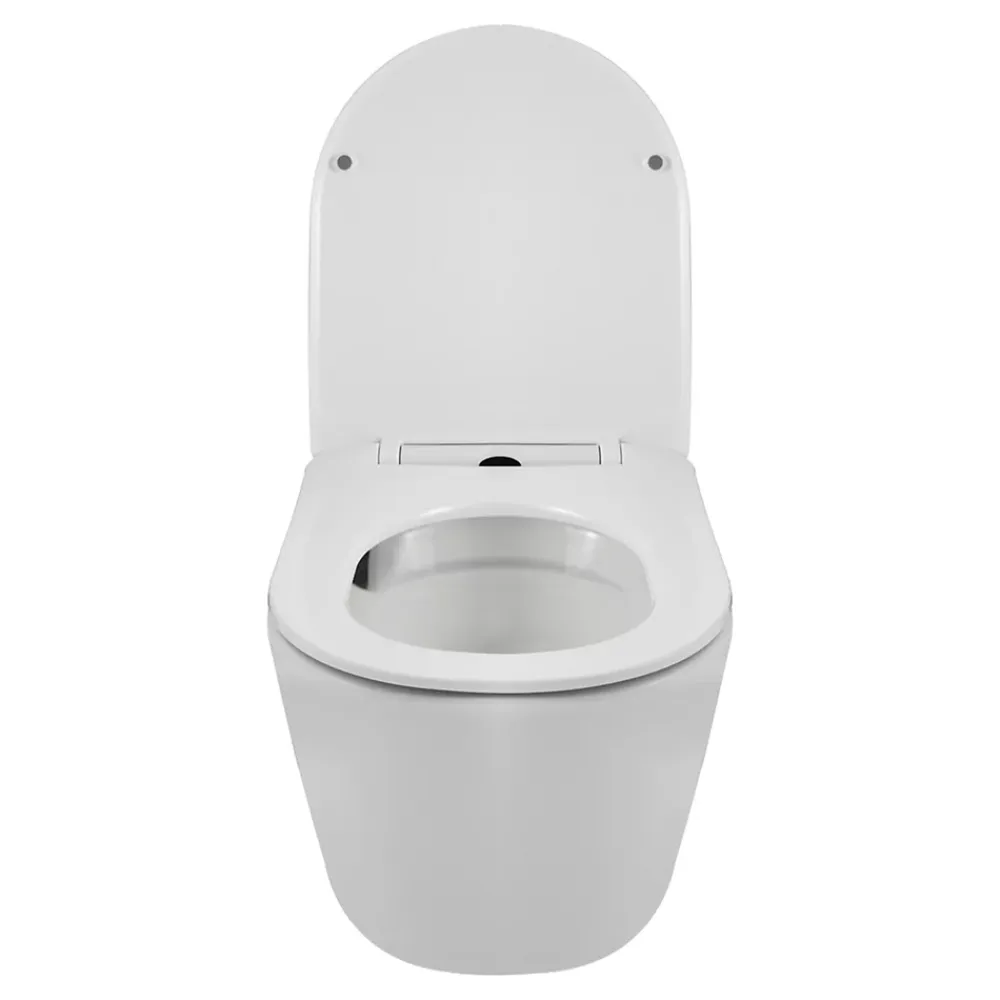 Balneo Cuvette WC suspendue LUXA blanche Tornado avec abattant à fermeture ralentie