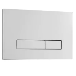 Wc Suspendu|Balneo Plaque de commande WC LXO chrome - plaque encastrée pour bâti-support - double touche 2 fonctions