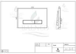 Wc Suspendu|Balneo Plaque de commande WC LXO chrome - plaque encastrée pour bâti-support - double touche 2 fonctions