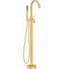 Colonne De Baignoire|Balneo Robinet de baignoire autoportant or brillant Acier inoxydable - Mitigeur sur pied pour baignoire CASCADE