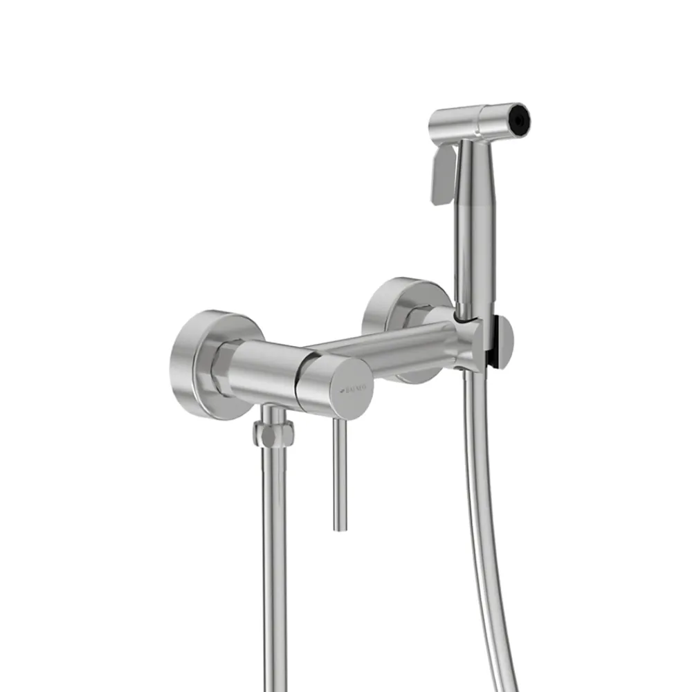 Robinet De Bidet|Balneo Robinet de bidet argent brossé Acier inoxydable - Mitigeur de bidet CASCADE
